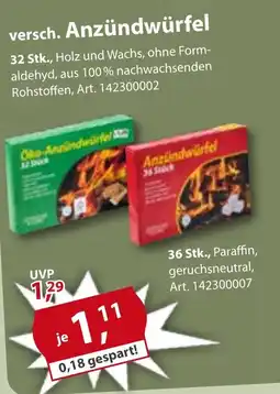 Sonderpreis Baumarkt versch. Anzündwürfel Angebot
