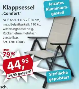 Sonderpreis Baumarkt Klappsessel "Comfort" Angebot