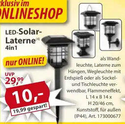 Sonderpreis Baumarkt LED-Solar- Laterne 4in1 Angebot
