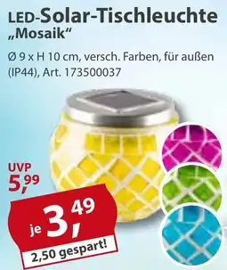 Sonderpreis Baumarkt LED-Solar-Tischleuchte ,,Mosaik" Angebot