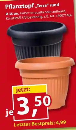 Sonderpreis Baumarkt Pflanztopf „Terra" rund Angebot