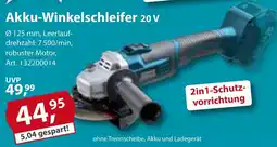 Sonderpreis Baumarkt GERMANIA Akku-Winkelschleifer 20 v Angebot