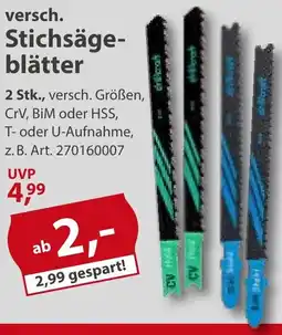 Sonderpreis Baumarkt versch. Stichsäge- blätter Angebot