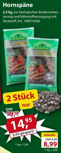 Sonderpreis Baumarkt BioFlorHornspäne Angebot
