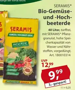 Sonderpreis Baumarkt SERAMIS Bio-Gemüse- und -Hoch- beeterde Angebot