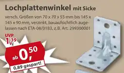 Sonderpreis Baumarkt Lochplattenwinkel mit Sicke Angebot