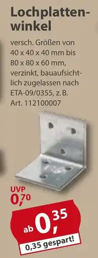 Sonderpreis Baumarkt Lochplatten- winkel Angebot