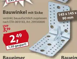 Sonderpreis Baumarkt Bauwinkel mit Sicke Angebot