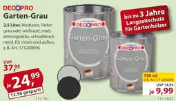 Sonderpreis Baumarkt DECOPRO Garten-Grau Angebot