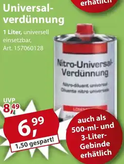 Sonderpreis Baumarkt Universal- verdünnung Angebot