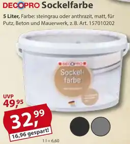 Sonderpreis Baumarkt DECOPRO Sockelfarbe Angebot