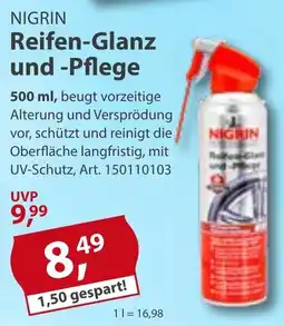 Sonderpreis Baumarkt NIGRIN Reifen-Glanz und -Pflege Angebot
