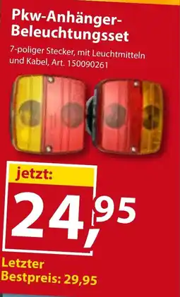 Sonderpreis Baumarkt Pkw-Anhänger- Beleuchtungsset Angebot