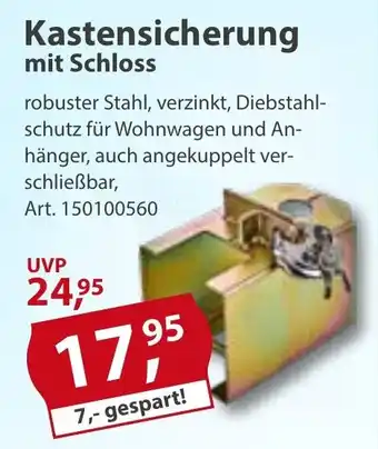Sonderpreis Baumarkt Kastensicherung mit Schloss Angebot