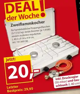 Sonderpreis Baumarkt Zweiflammkocher Angebot