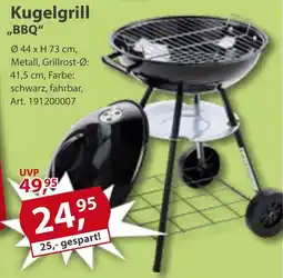 Sonderpreis Baumarkt Kugelgrill ,,BBQ" Angebot
