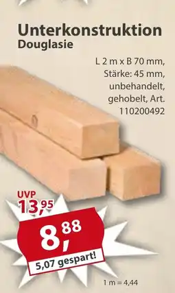 Sonderpreis Baumarkt Unterkonstruktion Douglasie Angebot
