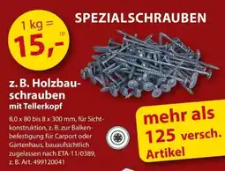 Sonderpreis Baumarkt z. B. Holzbau- schrauben mit Tellerkopf Angebot