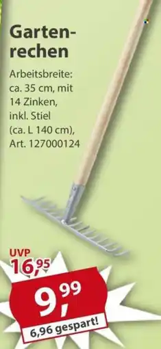 Sonderpreis Baumarkt Garten- rechen Angebot