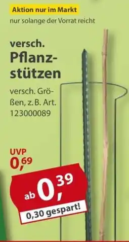 Sonderpreis Baumarkt versch. Pflanzstützen Angebot