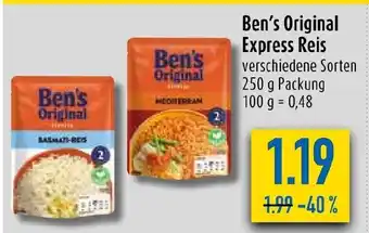 diska Ben's Original Express Reis 250g Angebot