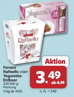 Famila Nord West Ferrero Raffaello oder Yogurette Erdbeer Angebot