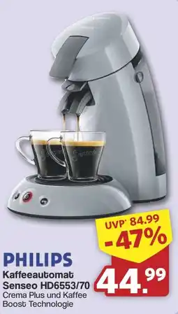 Famila Nord West PHILIPS Kaffeeautomat Senseo HD6553/70 Angebot