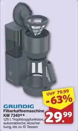 Famila Nord West GRUNDIG Filterkaffeemaschine KM 7340 Angebot