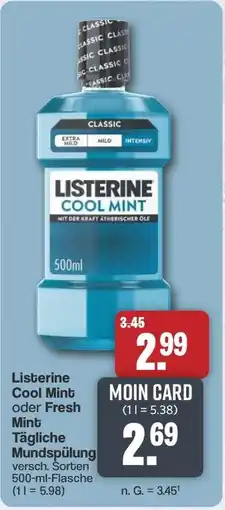 Famila Nord West Listerine Cool Mint oder Fresh Mint Tägliche Mundspülung Angebot