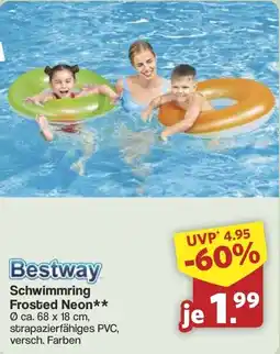 Famila Nord West Bestway Schwimmring Frosted Neon Angebot