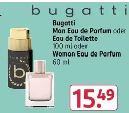 Rossmann Bugatti Man Eau de Parfum oder Eau de Toilette 100 ml oder Woman Eau de Parfum 60 ml Angebot