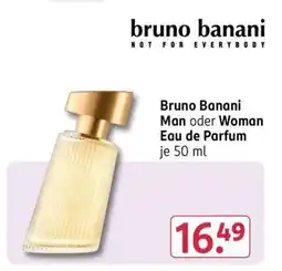 Rossmann Bruno Banani Man oder Woman Eau de Parfum je 50 ml Angebot