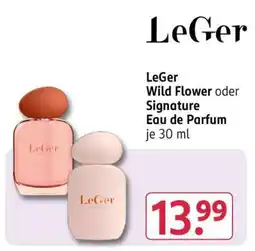 Rossmann LeGer Wild Flower oder Signature Eau de Parfum Angebot