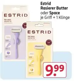 Rossmann Estrid Rasierer Butter oder Space Angebot