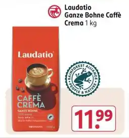 Rossmann Laudatio Ganze Bohne Caffè Crema 1 kg Angebot