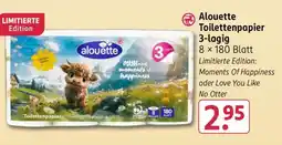 Rossmann alouette Toilettenpapier 3-lagig Angebot