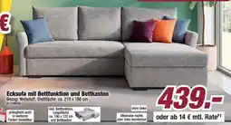 Poco Ecksofa mit Bettfunktion und Bettkasten Angebot