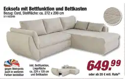Poco Ecksofa mit Bettfunktion und Bettkasten Angebot