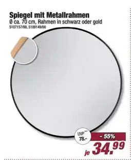 Poco Spiegel mit Metallrahmen Angebot