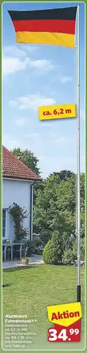 Famila Nord West Aluminium Fahnenmast Angebot