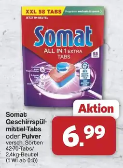 Famila Nord West Somat Geschirrspül- mittel-Tabs oder Pulver Angebot