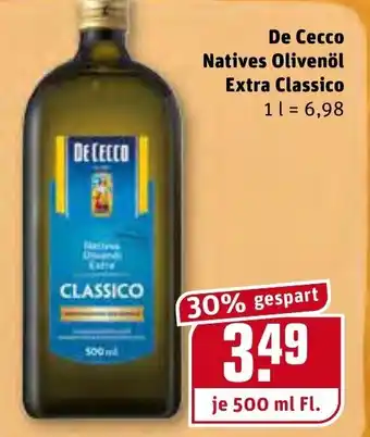 REWE De Cecco Natives Olivenöl Extra Classico 500ml Angebot