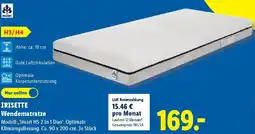Lidl IRISETTE Wendematratze Angebot