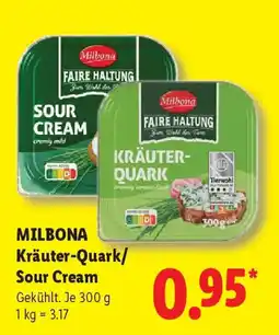 Lidl MILBONA Kräuter-Quark/ Sour Cream Angebot