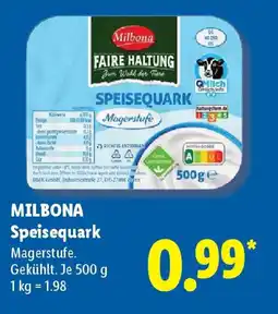 Lidl MILBONA Speisequark Angebot