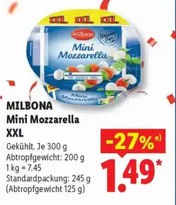Lidl MILBONA Mini Mozzarella XXL Angebot