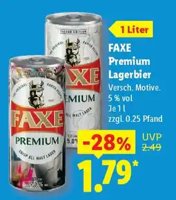 Lidl FAXE Premium Lagerbier Angebot