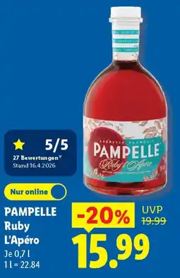 Lidl PAMPELLE Ruby L'Apéro Angebot