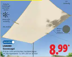 Lidl LIVARNO Sonnensegel Angebot