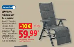 Lidl LIVARNO Aluminium- Relaxsessel Angebot